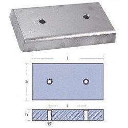 ANODO RECTANGULAR 220X100X30