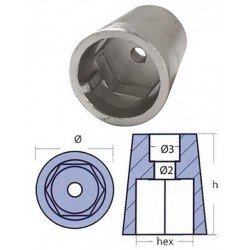 ANODO RADICE HEXAGONAL EJE 55